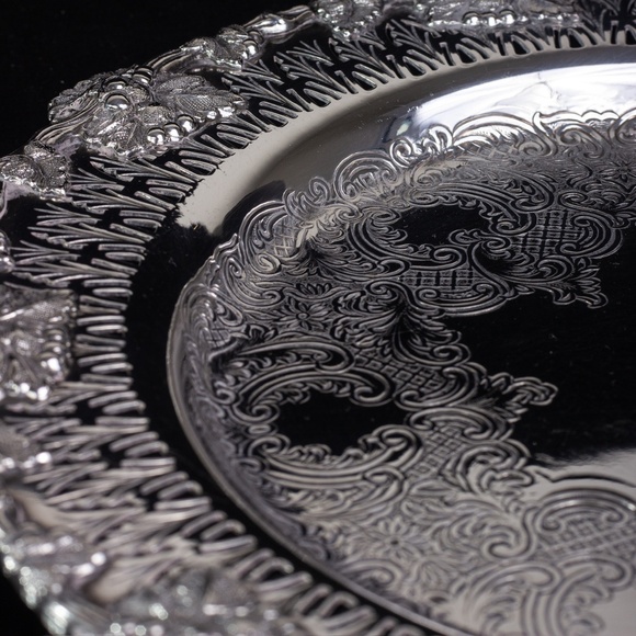 Vintage Birks Silver Tray Rideau Plate 12" - Picture 8 of 10
